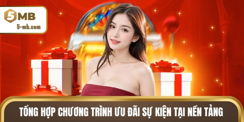 Tổng hợp chương trình ưu đãi sự kiện tại nền tảng